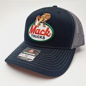 MACK Trucks Richardson 112 Trucker Embroidered Patch Mesh Snapback Cap Hat…